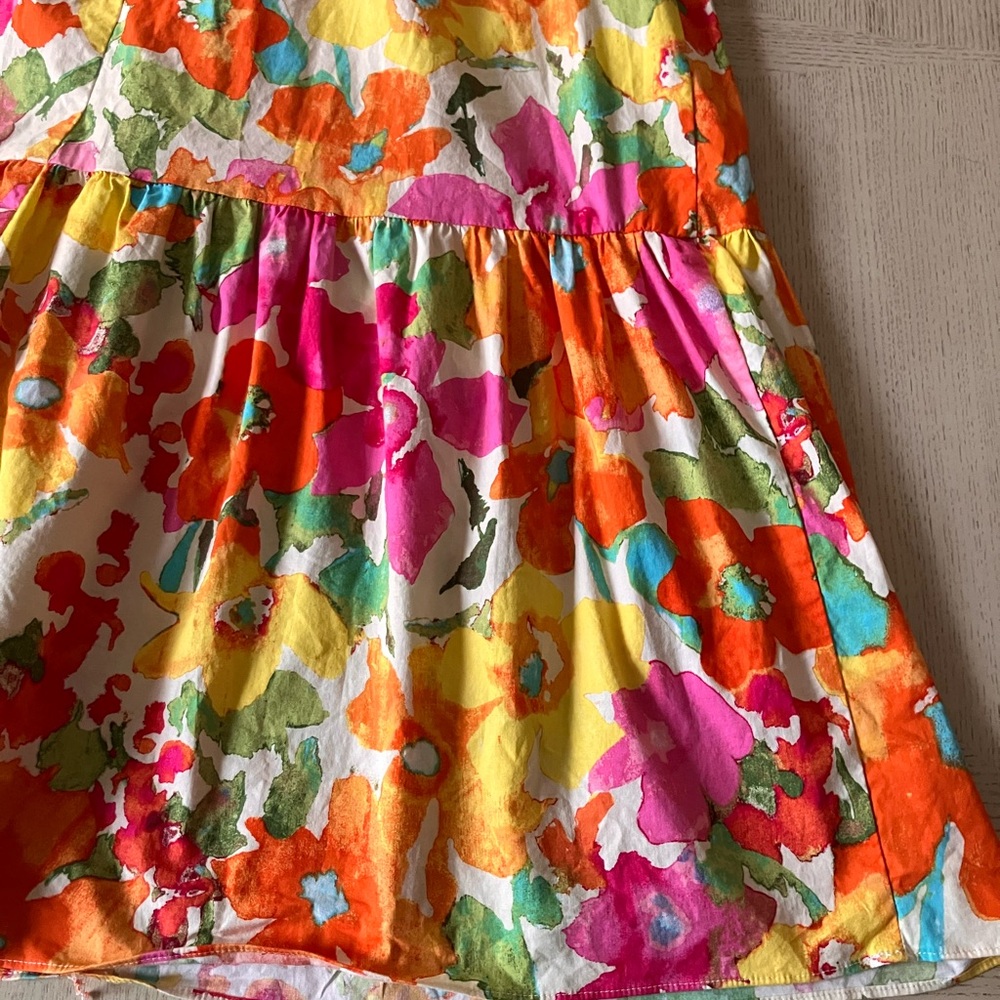 London Times Floral Maxi Dress in Pink, Yellow, Orange, Green - Picture 5 of 12